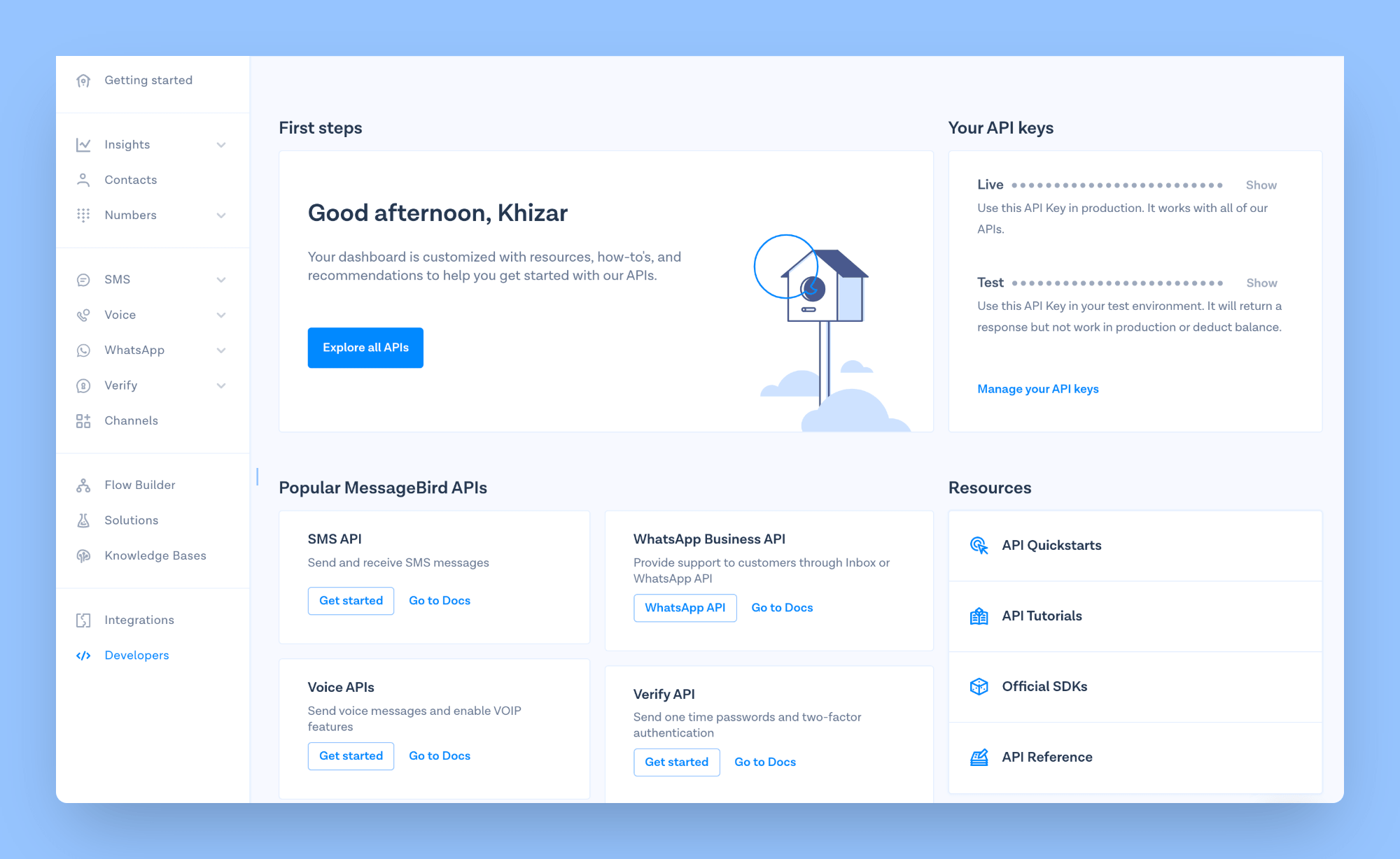 API MessageBird
